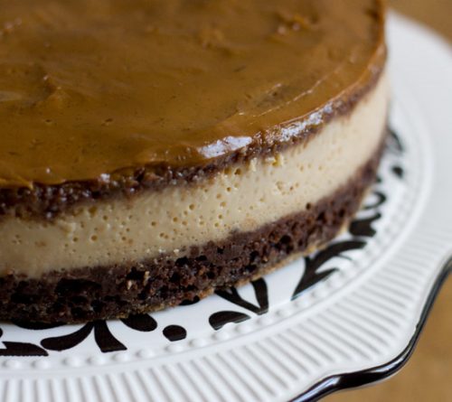 Impossible chocolate flan cake