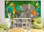 GREAT ART Jungle Animals Wall Mural 